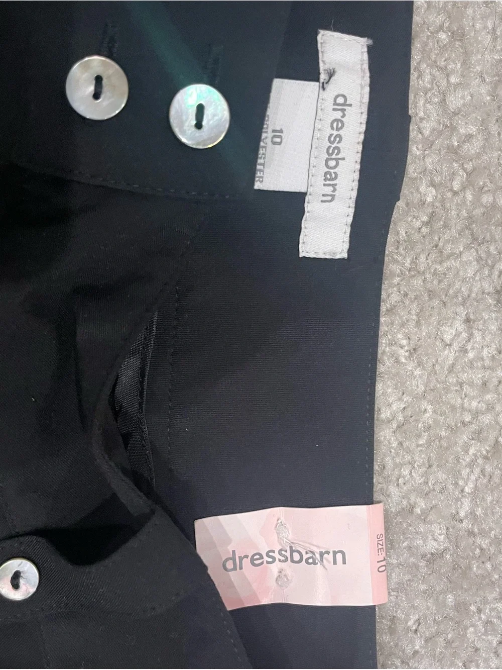 dressbarn Black Tailored Dress Pants
